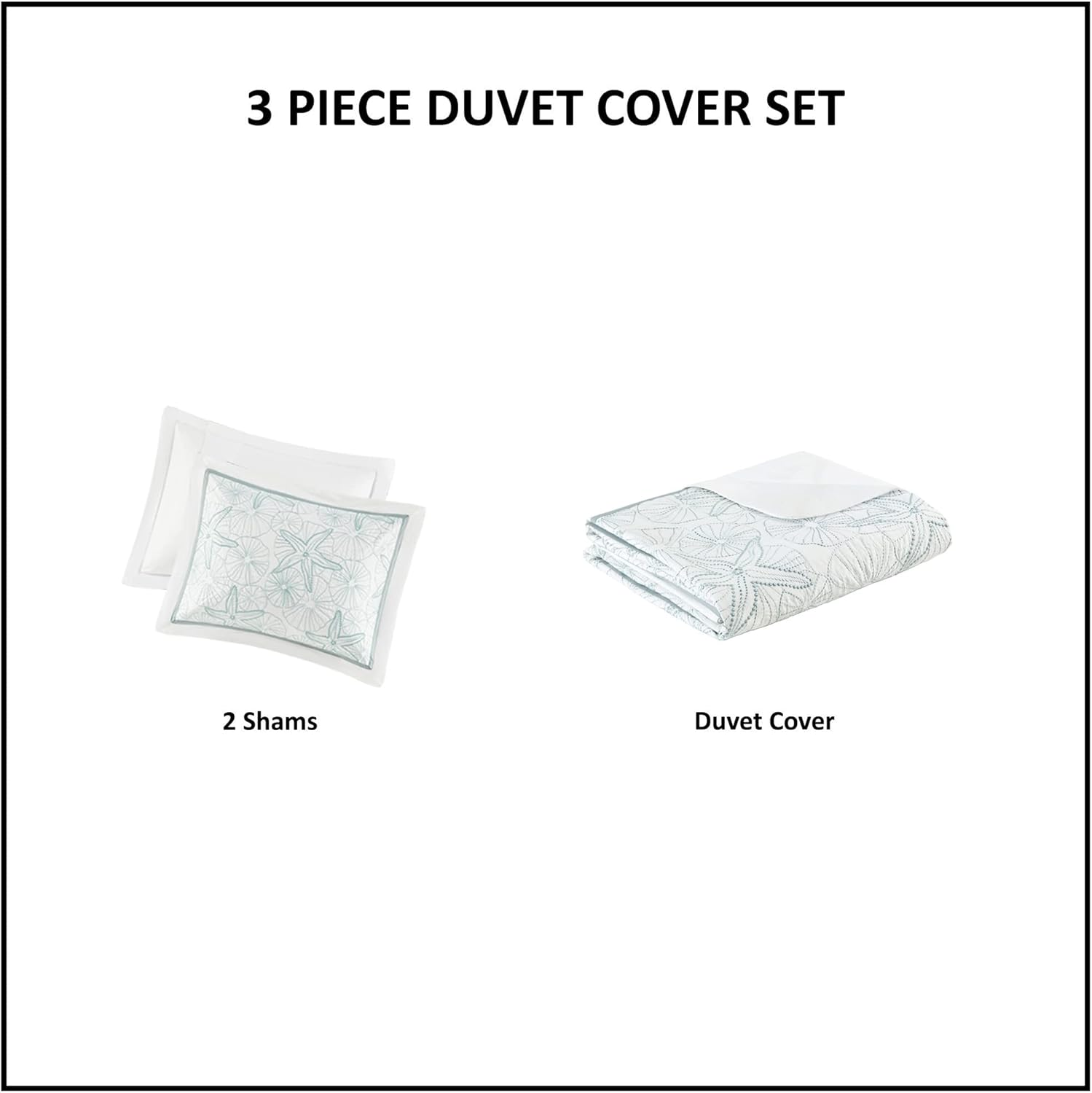 Harbor House Maya Bay Duvet Cover Mini Set, King, White image number 7