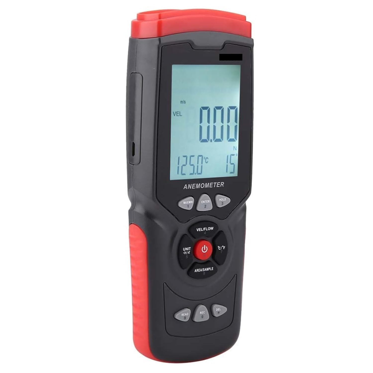Wind Thermometer Wind Speed Gau Digital, USB Anemometer Multifunction Wind Speed Temperature Air Tester image number 1