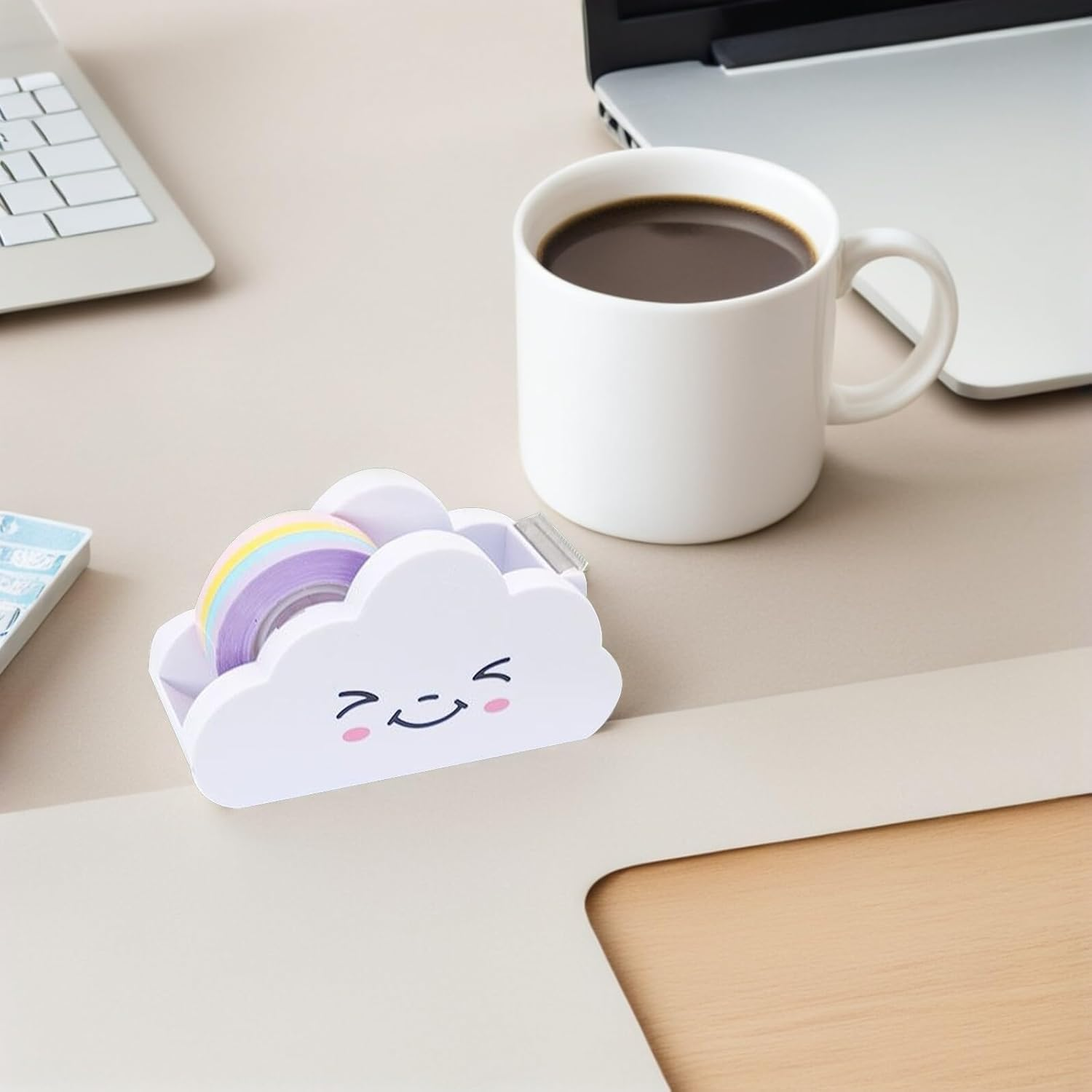 Alipis Exquisite Washi Tape Dispenser Machine Adhesive Paper Tape Cutters Smooth Edges For image number 4