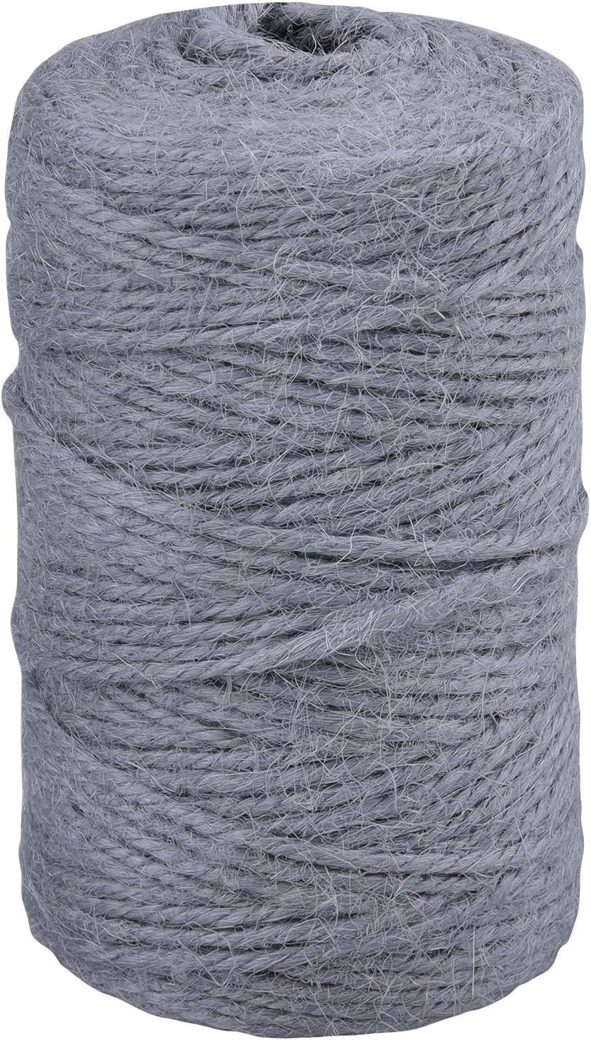 Jijacraft Jute String Coloured Craft Cord Garden Cord Decorative Cord 2 Mm X 100 M for DIY Crafts Gardening Gifts Packaging (Beige)