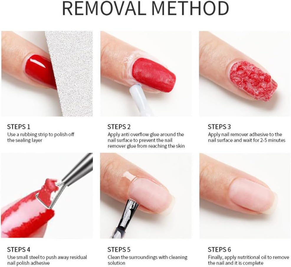 Nail Glue Remover for Press on Nails, Say Hello to Clean Nails, 15ML Debonder image number 5