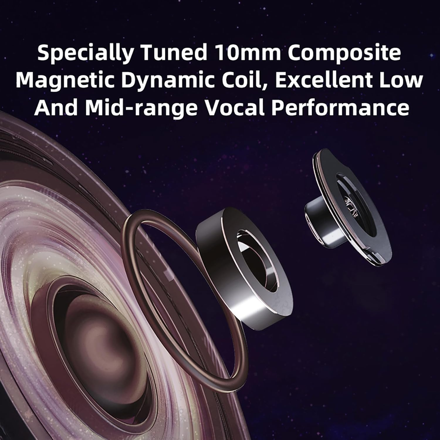 Wired Earbuds In-Ear Headphones, Earphones with Microphone,3.5Mm Jack Ear Buds QKZ ZXT Transparent Black for Computer, Laptop, Gaming, Sports, Music, Calling - Green image number 2