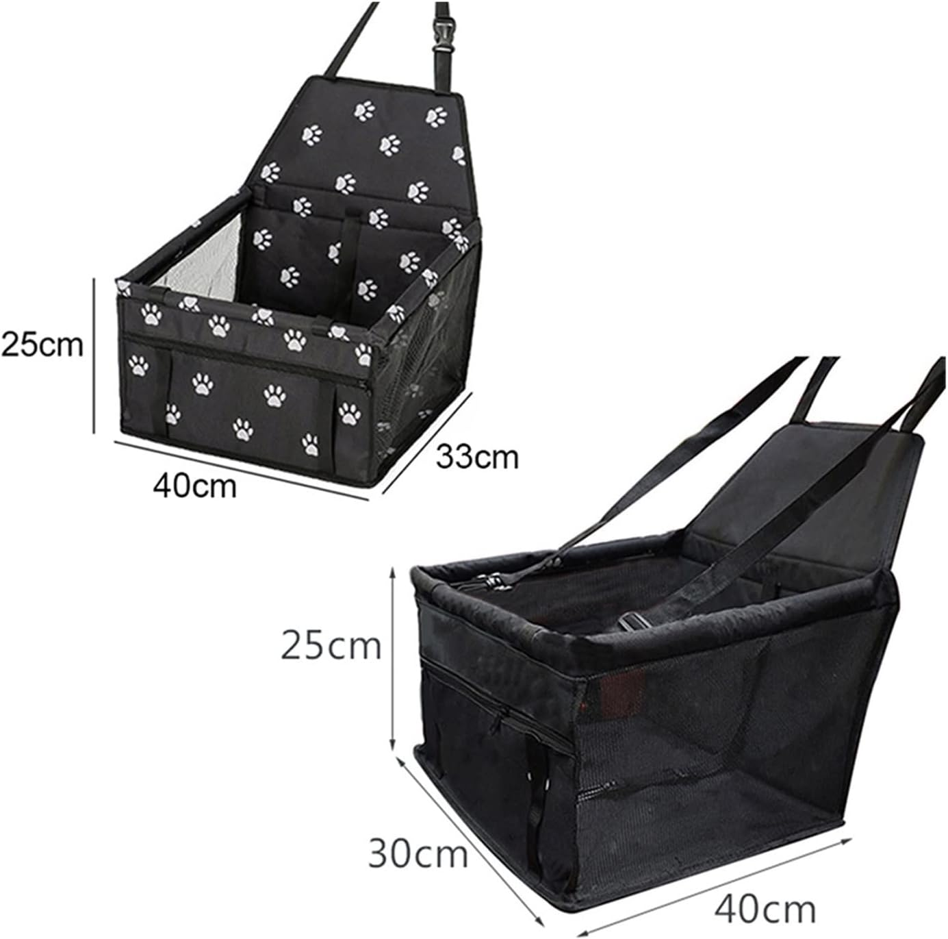 Dog Car Seat Cover Pet Dog Carrier Car Seat Cover Cushion Carry Dog Bag Car Travel Folding Hammock Dog Hammock(Size:Blue) image number 6