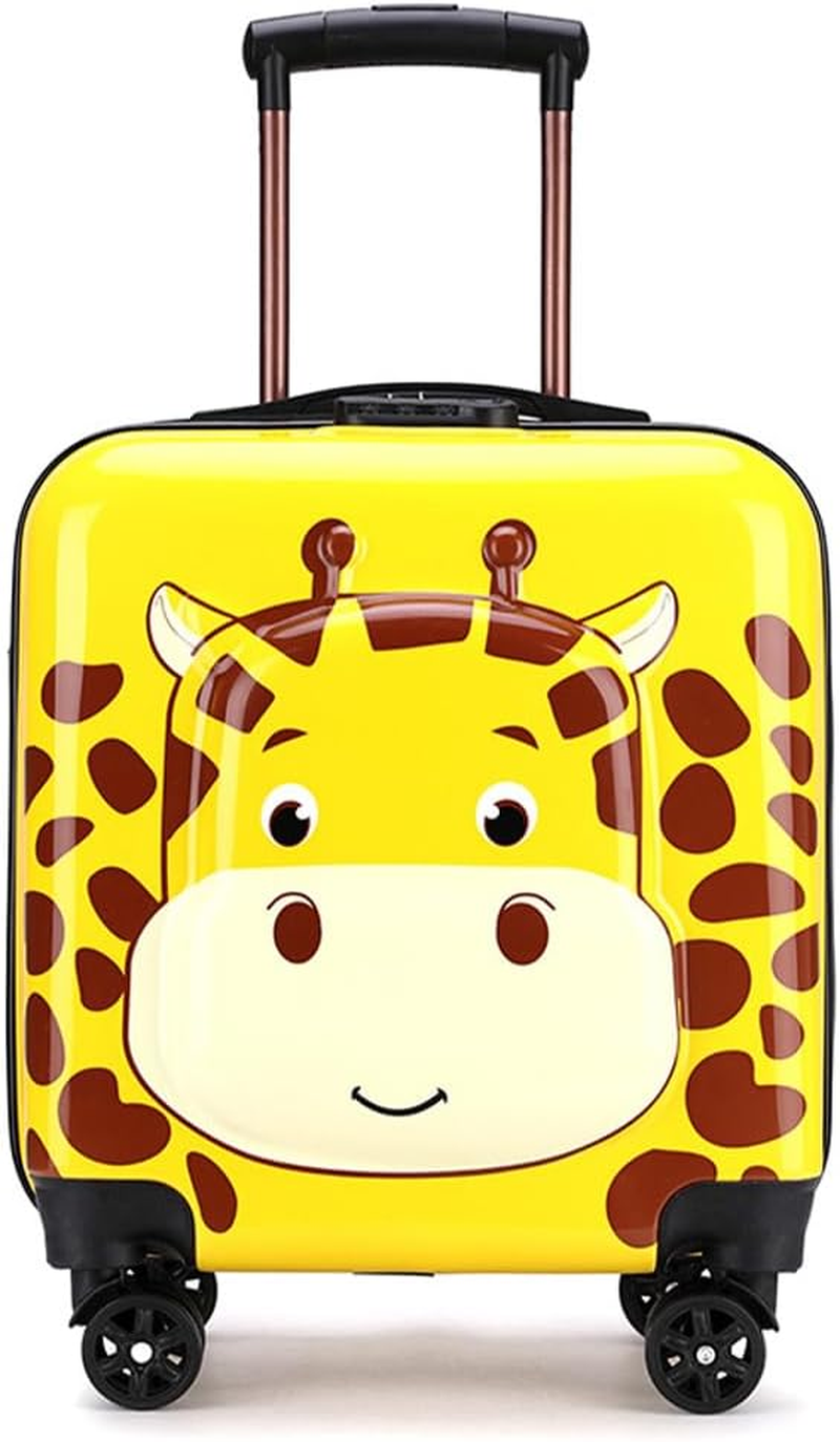 18 Inch Luggage, Wheel Luggage with Travel Quiet Spinner, Roller Case with 360 Rotation, Suitcase with Cartoon Pattern for Travel, 37 * 23 * 43 Cm (Cute) image number 5