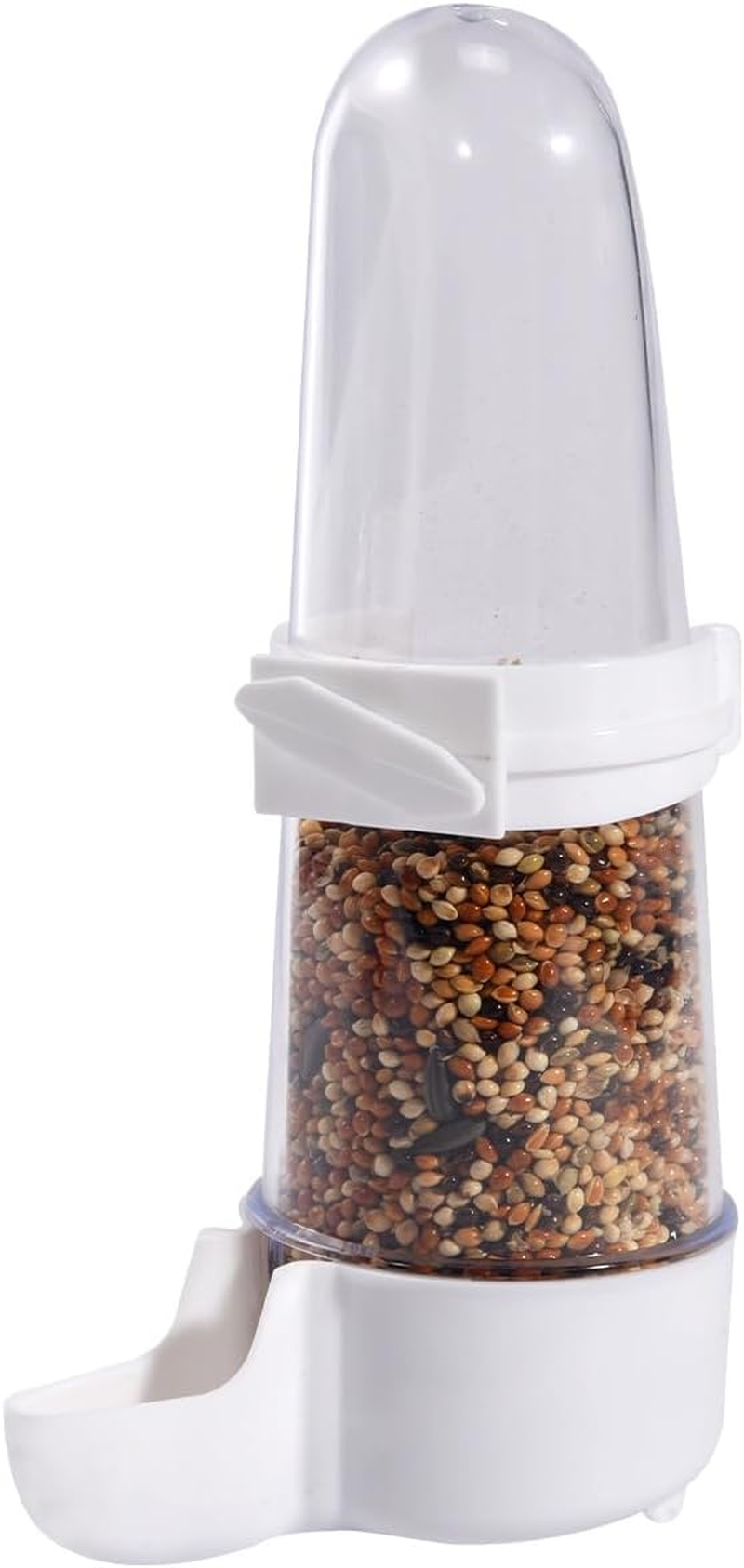 Automatic Bird Water Dispenser Set for Cage - No Mess Parakeet Cage Feeder - PP Material image number 1