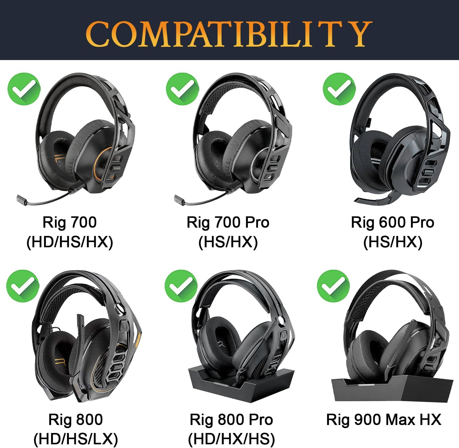 SOULWIT Mesh Fabric Replacement Earpads Cushions for Plantronics (Poly) Rig 600 Pro (HS/HX), Rig 700(HD/HX/HS), Rig 700 Pro(Hs/Hx), Rig 800(HD/HS/LX), Rig 800 Pro(Hd/Hx/Hs), Rig 900 Max HX Headset image number 6