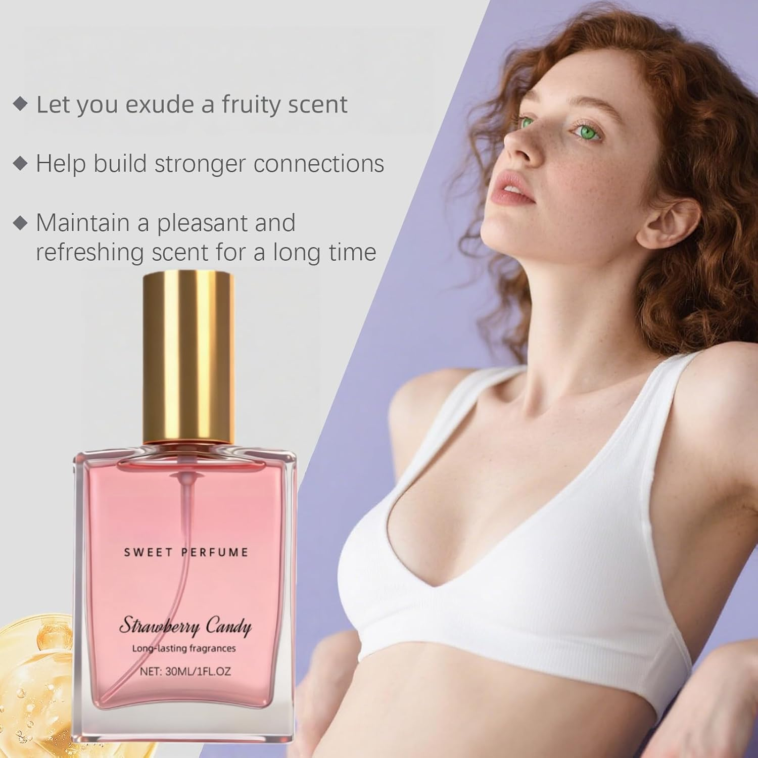 Freshing Strawberry Body Milk Mists Spray, Long-Lasting Sweet Fragrances Body Mists, Women'S Bodys Sprays Fragrances, Hair Perfume for Women, Long-Lasting Fragrance for Bodys & Hair (5)