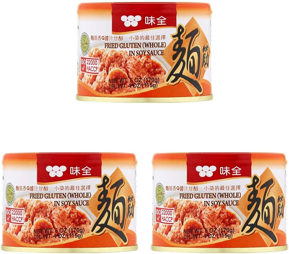 Wei Chuan Fried Gluten in Soy Sauce, 170 G image number 1