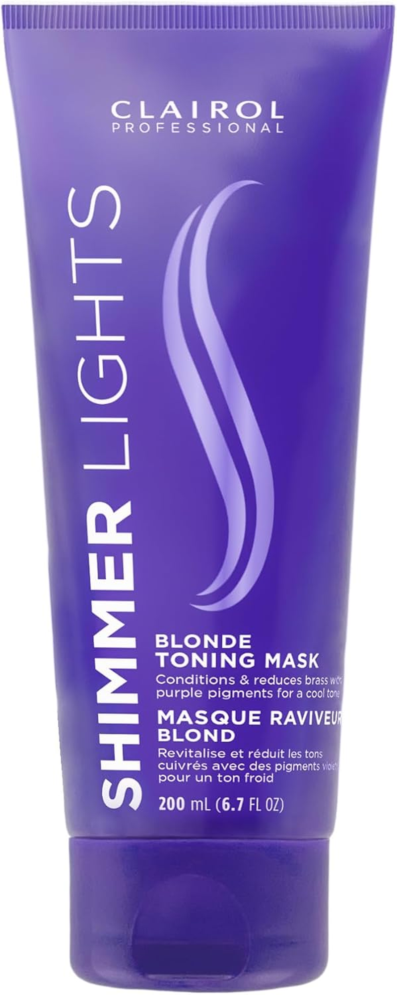 Clairol Professional Shimmer Lights Violet Toning Mask 200Ml - Packaging May Vary
