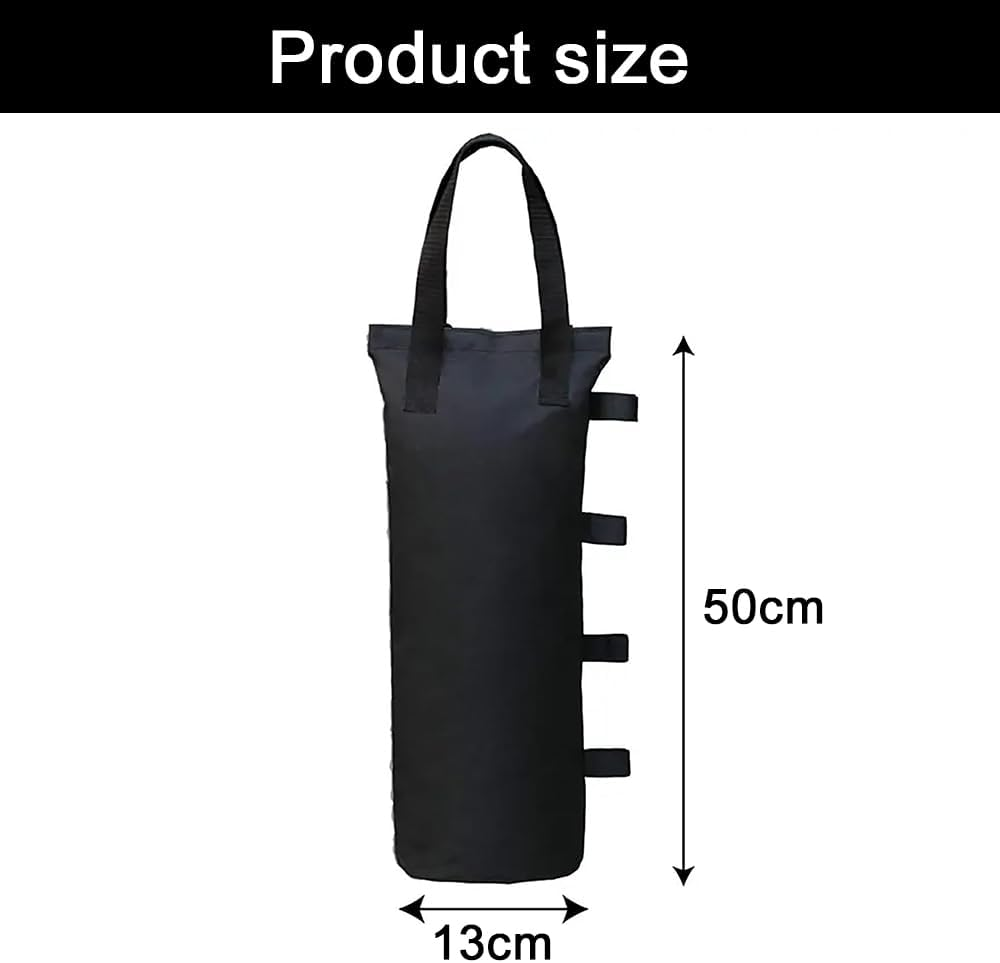 Canopy Weights Bag Leg Weight, Sand Bags for Instant Outdoor Sun Shelter Canopy and Patio Umbrella, Set of 4, 15X50Cm, Black image number 5