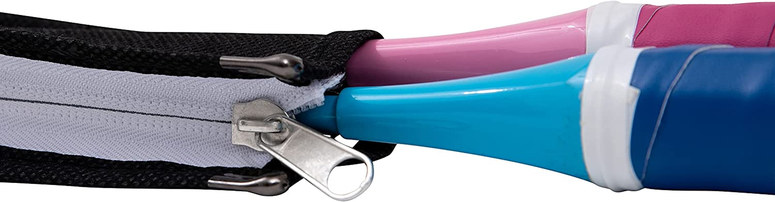 Decathlon - PERFLY - BR 100 Starter Kid Badminton Racquet Set, Blue Pink image number 1