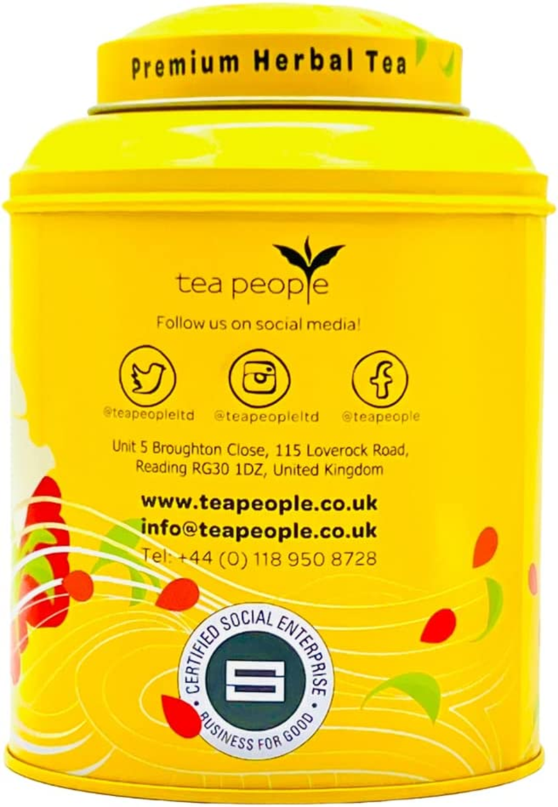 Tea People Choco Mint Rooibos, 20 Tea Pyramids in Tin Caddy image number 3