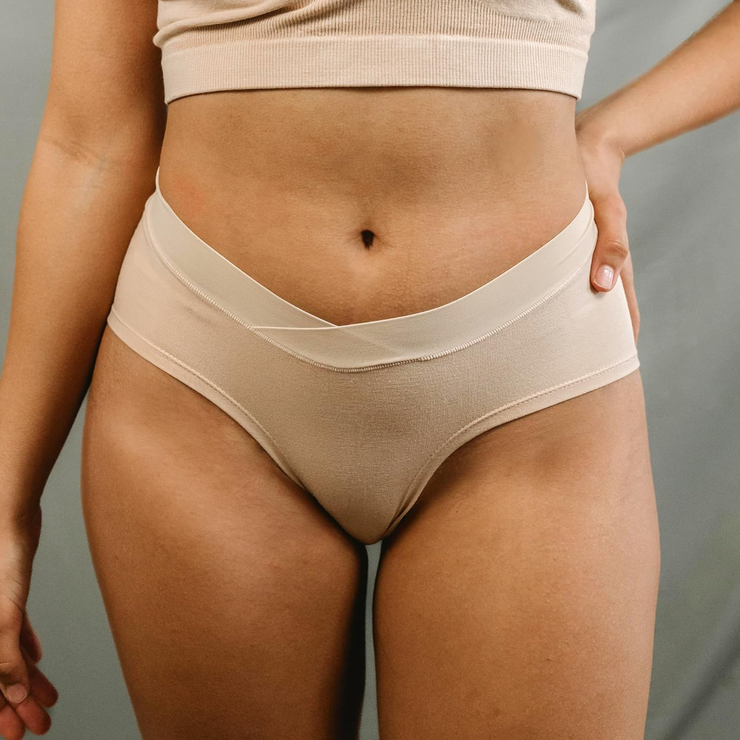 Boobie Maternity & Postpartum Seamless Panties, under the Bump Pregnancy & C-Section Friendly image number 4