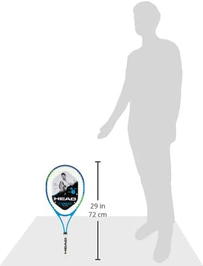 HEAD Ti. Conquest Tennis Racket - Pre-Strung Head Light Balance 27 Inch Racquet