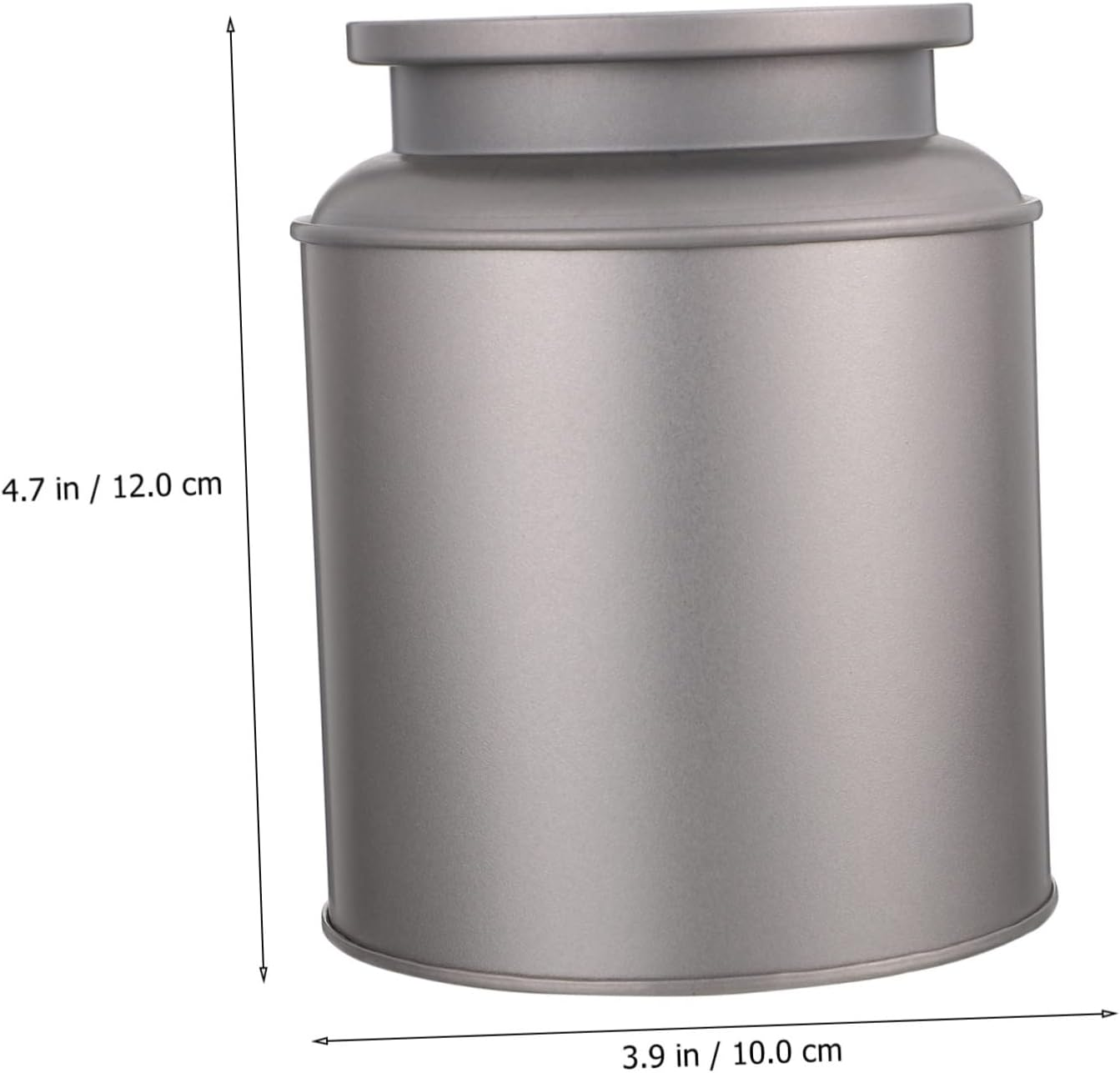 GRIRIW Tinplate Tea Jar with Secure Lid for Office and Home Loose Leaf Tea Storage image number 3