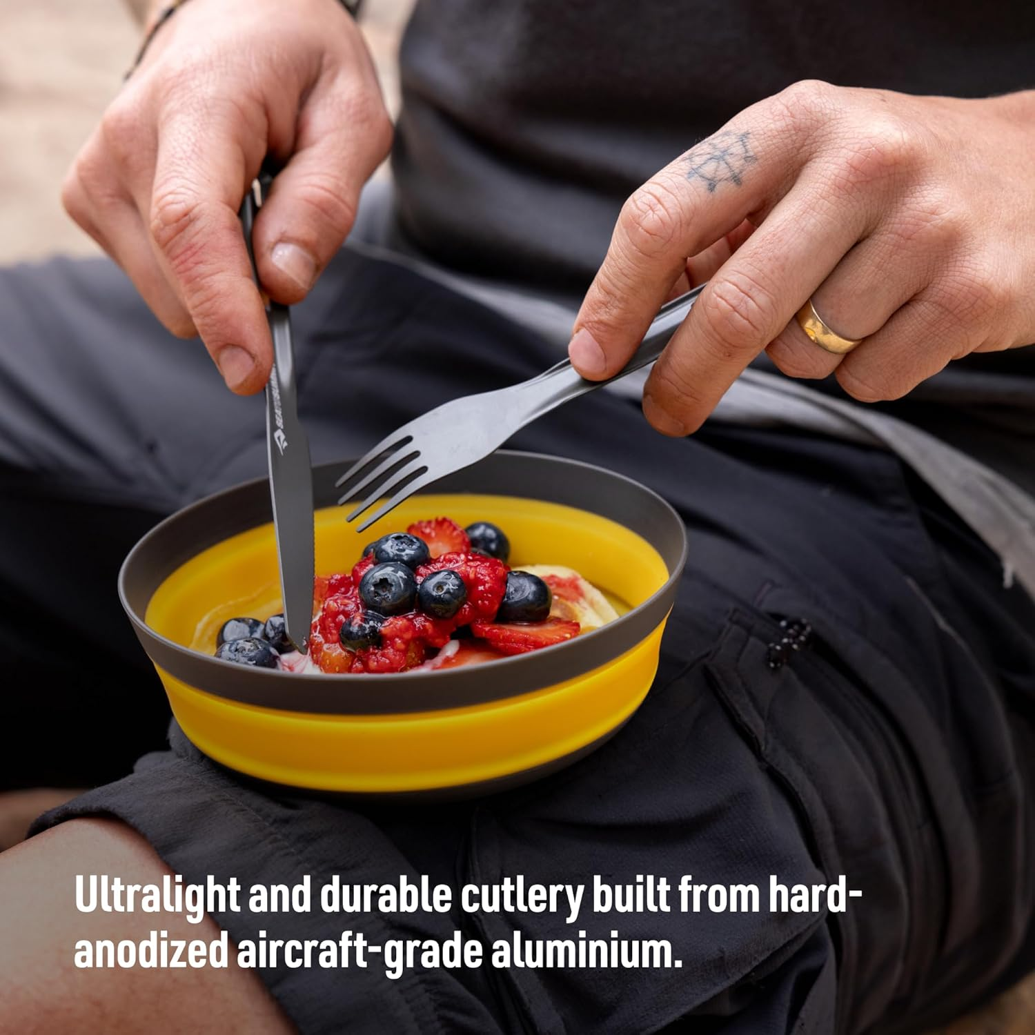 Sea to Summit Frontier Ultralight Cutlery Set, Fork, Spoon and Knife (3 Pieces) image number 1