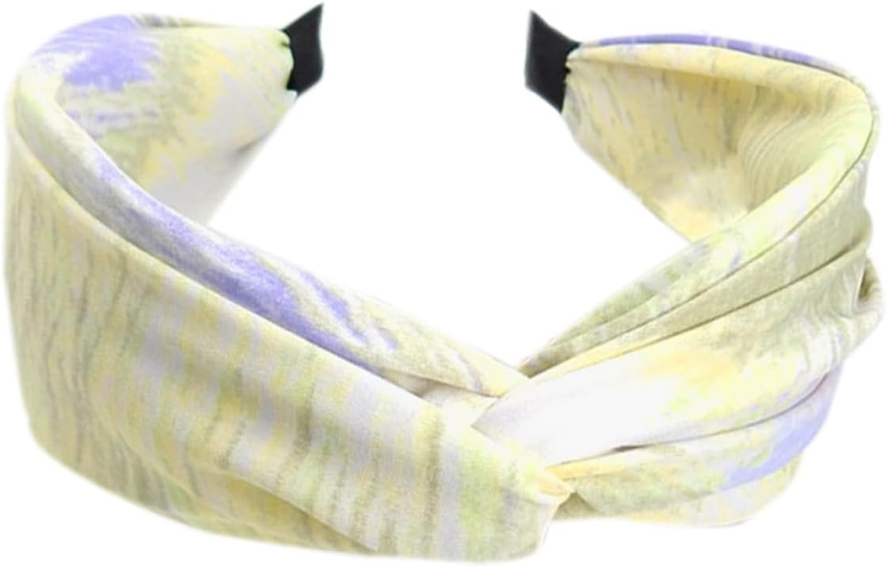 3Pcs Wide Headband French Bow Knot Hair Hoop Fabric Non-Slip Headwear Elastic Twist Hair Accessories Alice Hair Bands for Women&hellip; image number 2