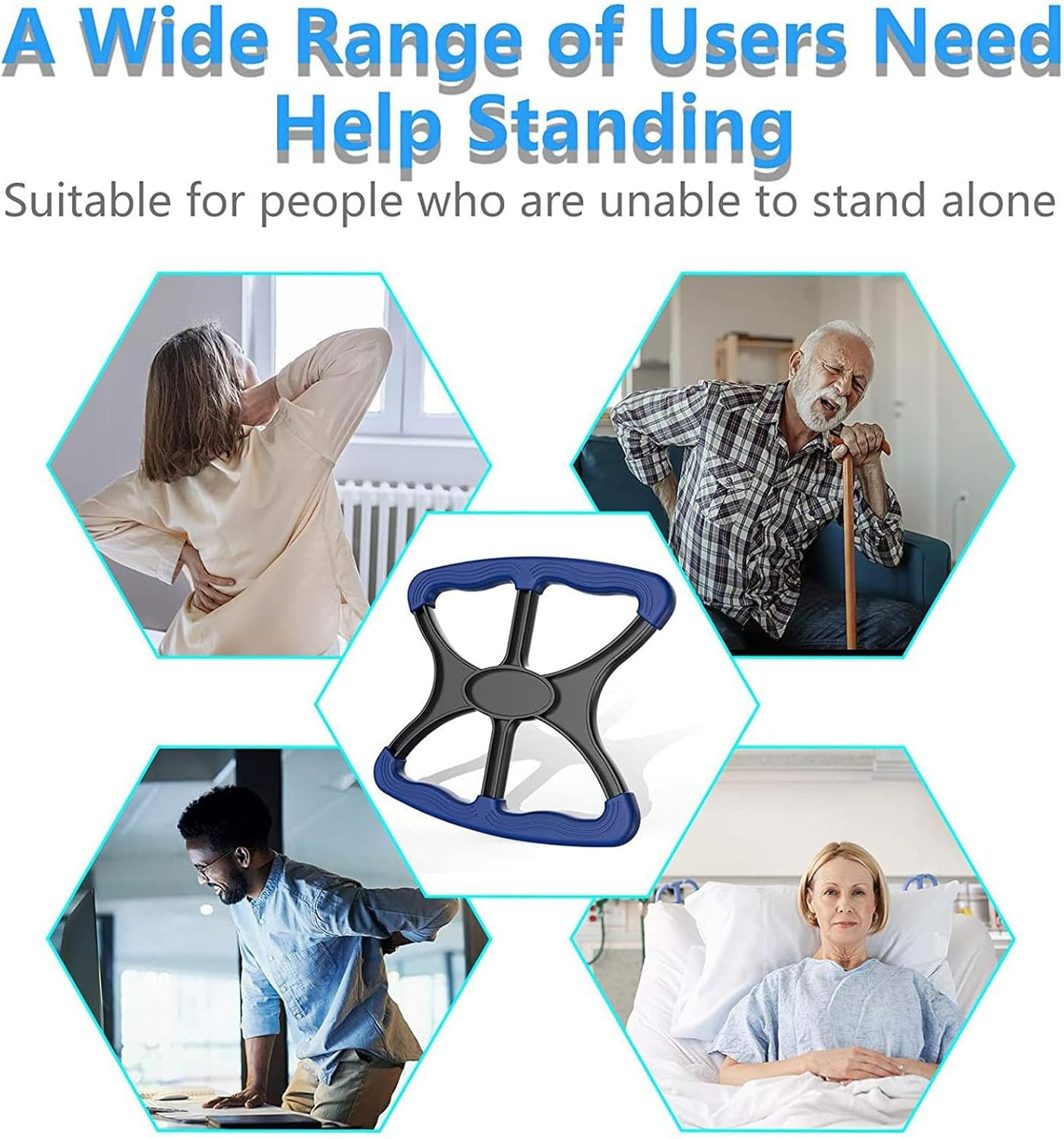 Standing Tools Lifting Device, Portable Lightweight Easy-Use Lift Assist Device Heavy Duty Non-Slip Handle for Elderly image number 4