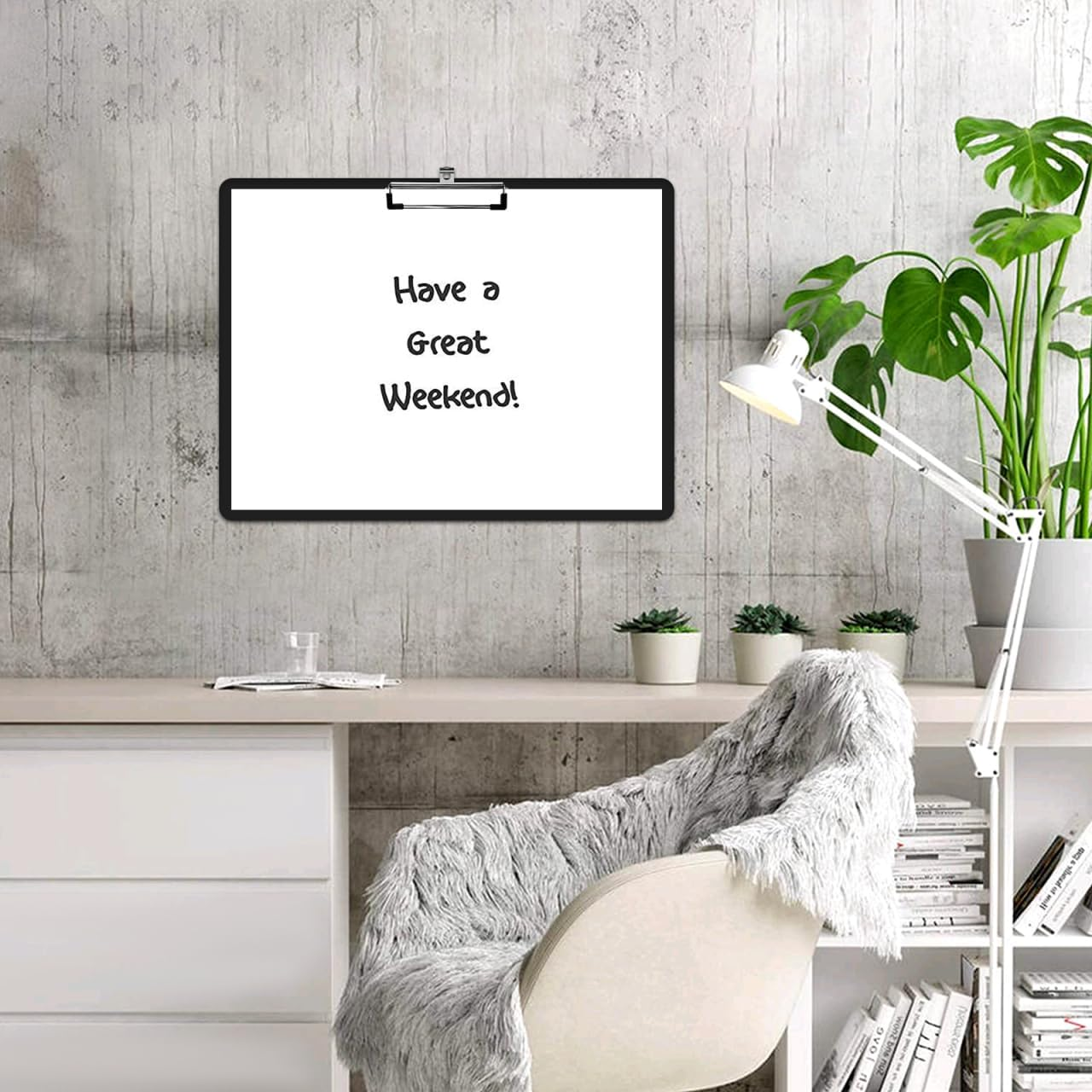 Gadpiparty Horizontal Clipboard Drawing Pad Clipboard Writing Pad Hanging File Folders Clip Board Metal A3 Water Proof A3 Clipboard image number 2