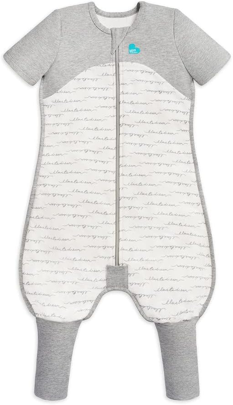 Love to Dream Sleep Suit - Twin Zipper - Grid Pads - Reduce Slipping - Machine Wash - Wearable Blanket - All Season - Onesie - Play and Sleep - 1.0TOG