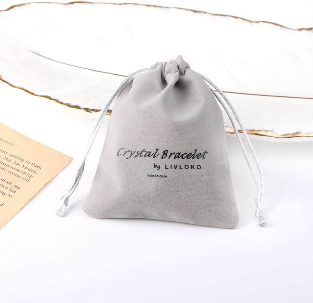 Authentic Crystal Bracelet Gemstone Bracelet Anxiety Relief Stress Relief Bead Bracelet Crystals Bracelets for Women Spiritual Positive Gift for Women