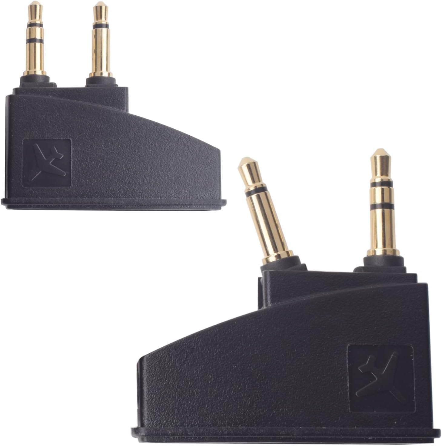 2 Packs QC35 II Airplane Adapter Audio Stereo Jack Compatible with Bose Quietcomfort 2 QC3 QC15 QC25 QC35 QC45 Soundlink Soundlinkii AE2 Ae2I AE2W and More Headset with 3.5Mm Golden Plated Jack Plugs image number 2