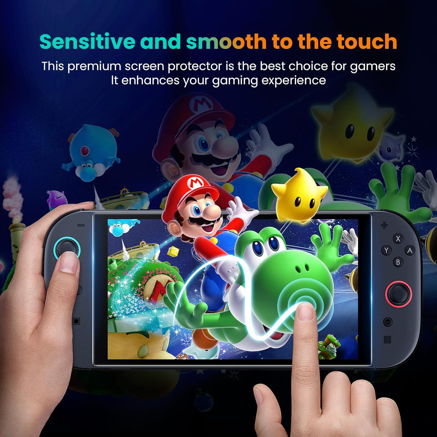 [2 Pack] Lmcpa for 2025 Nintendo Switch 2 Screen Protector, Tempered Glass Easy Installation/Anti-Scratch/High Definition/9H Hardness for 2025 Nintendo Switch 2 image number 5