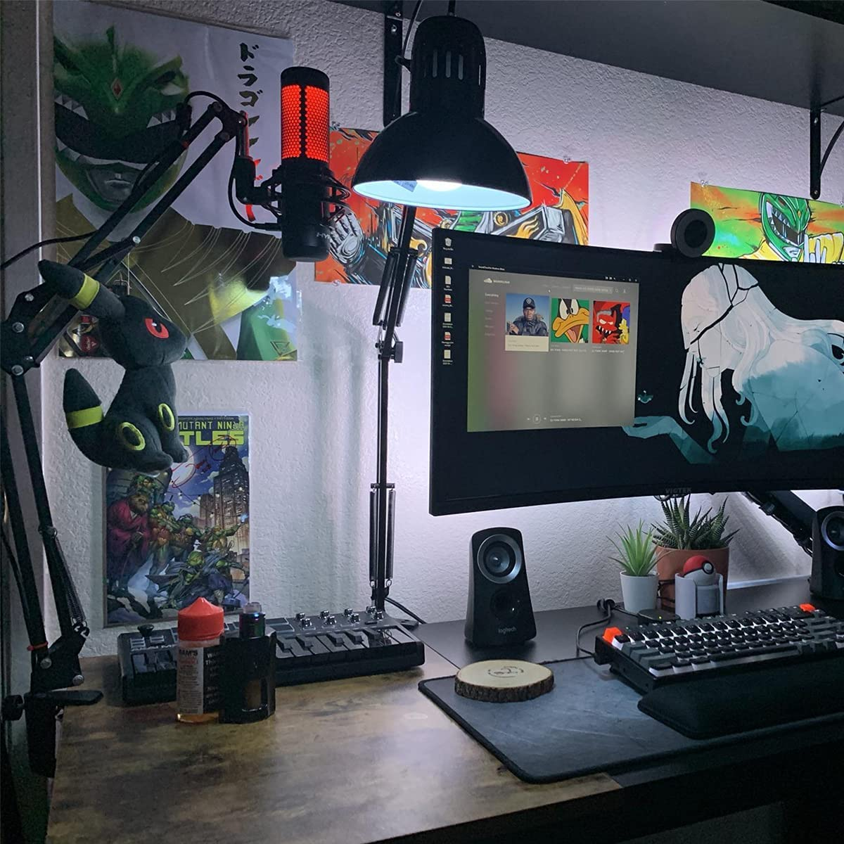 For Hyperx Quadcast S Mic Boom Arm, Quadcast Microphone Adjustable Stand Compatible with Hyperx Microphone - White Boom Arm image number 7