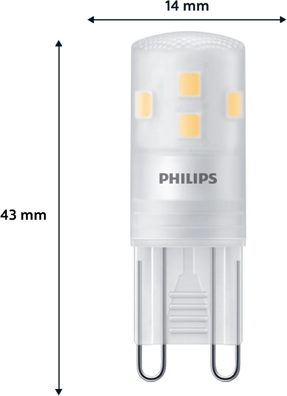 Philips LED 25 W G9 WW ND 6CT/6 EC, Matt image number 4