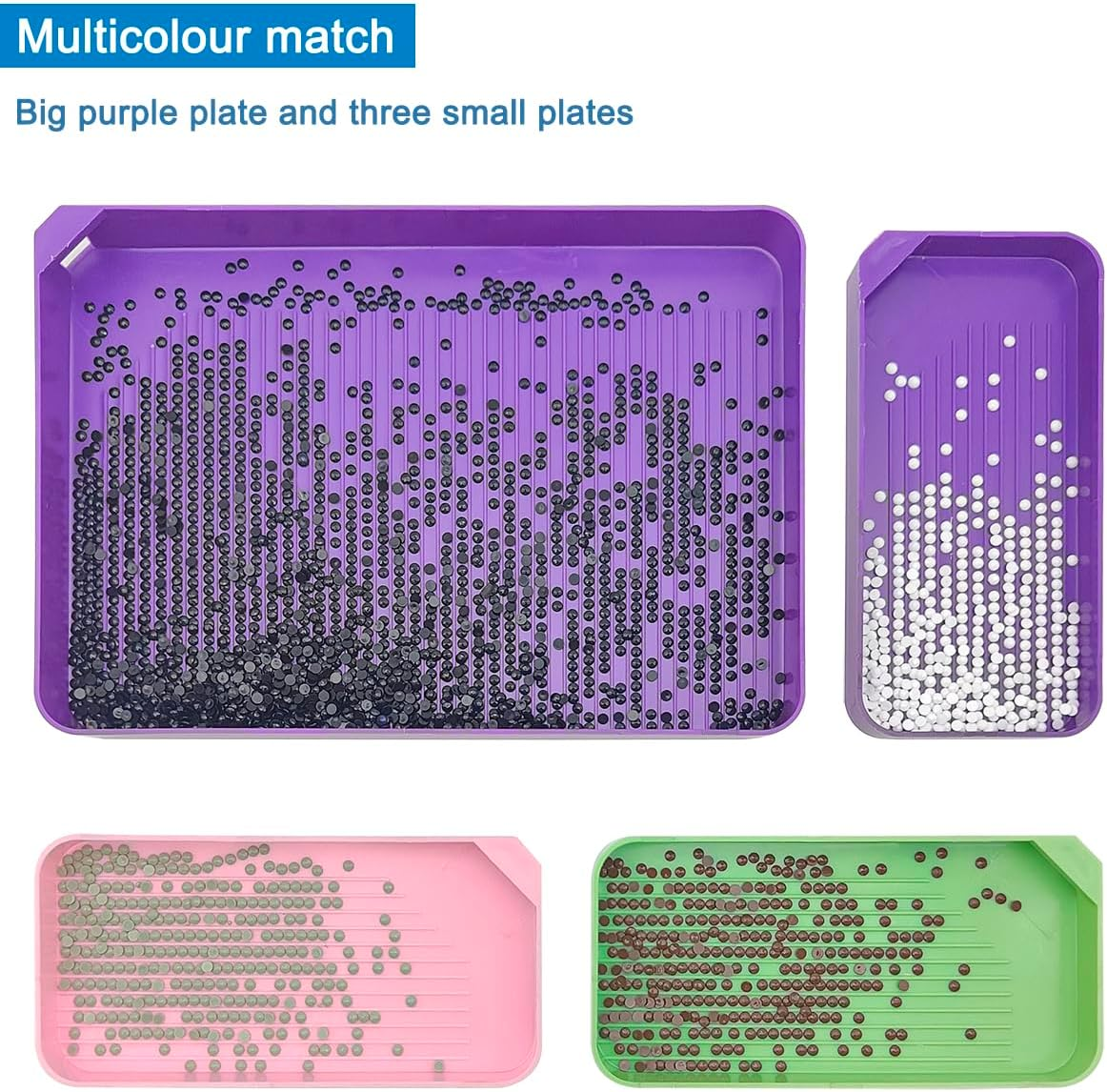 AFUNTA 52 PCS Colourful Diamond Paintings Accessories, 9 Diamond Art Pens, 13 Diamond Art Trays, 30 Diamond Art Wax image number 1