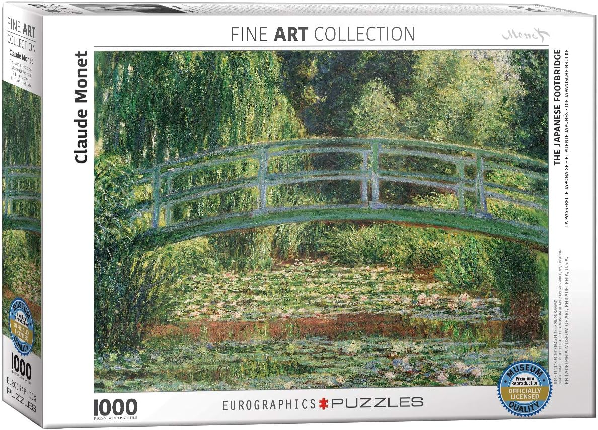 Eurographics the Japanese Footbridge by Claude Monet 1000-Piece Puzzle