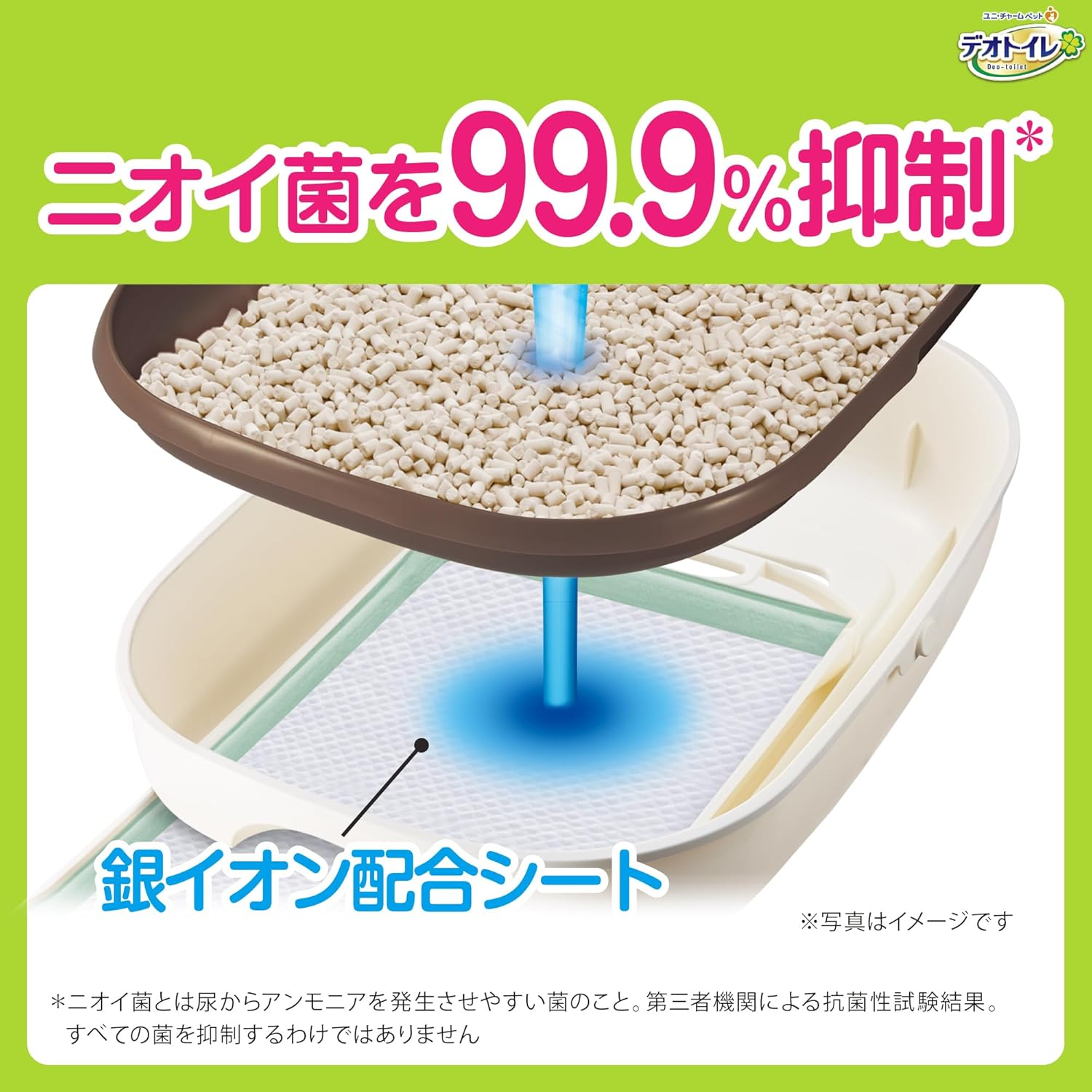 Deo Toilet Cat Sheets, Deodorizing, Antibacterial Sheets, 20 Sheets X 12 Pieces, Urine, Pet Supplies, Unicharm (Sold by Case) image number 6