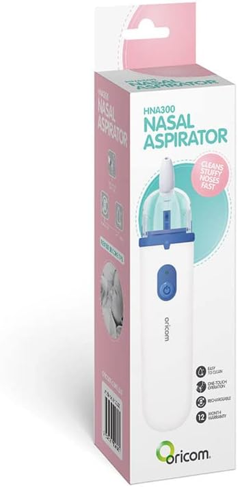 Oricom HNA300 Nasal Aspirator with USB Charging - Baby Nasal Aspirator, Rechargeable Battery Nasal Aspirator. Provide Electric Nose Suction for Baby. image number 6