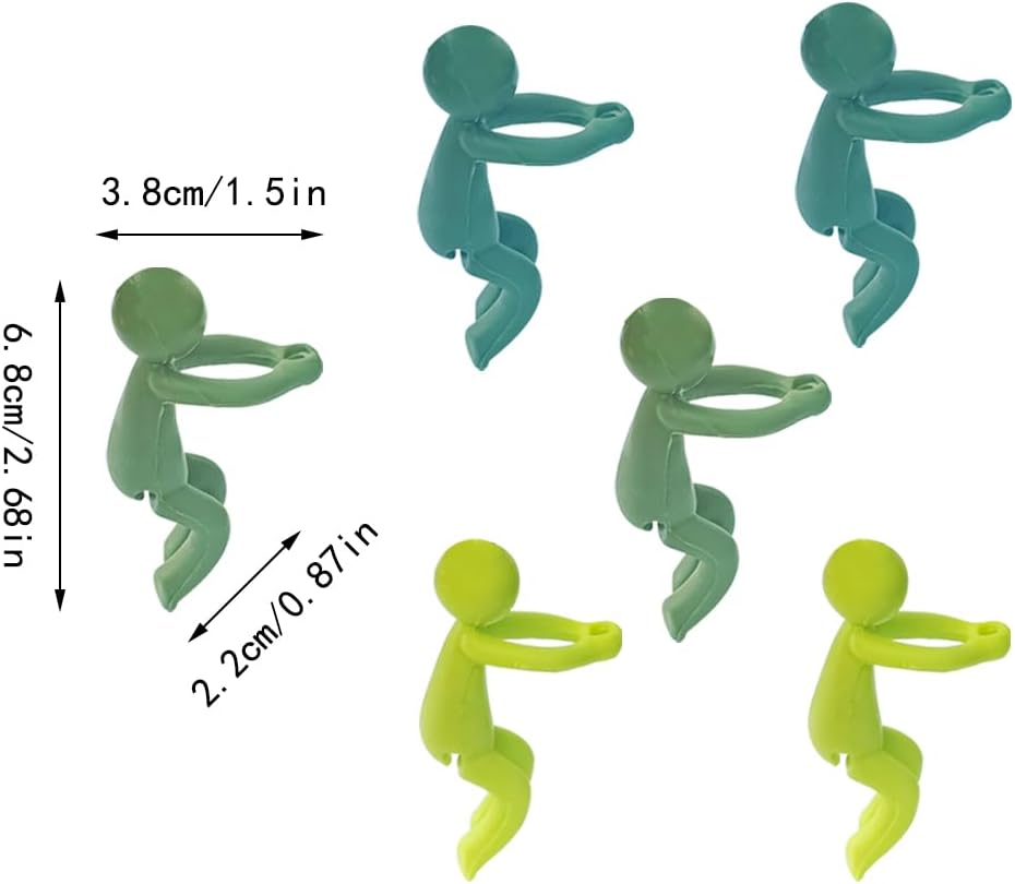 6 PCS Plant Propagation Buddy,Little Man Plant Supports Plant Holder for Sprouts,Stems Shoots, Cuttings,Plant Nurturing Decorative Plant Supports Garden Decoration,Plant Lover Gifts image number 1