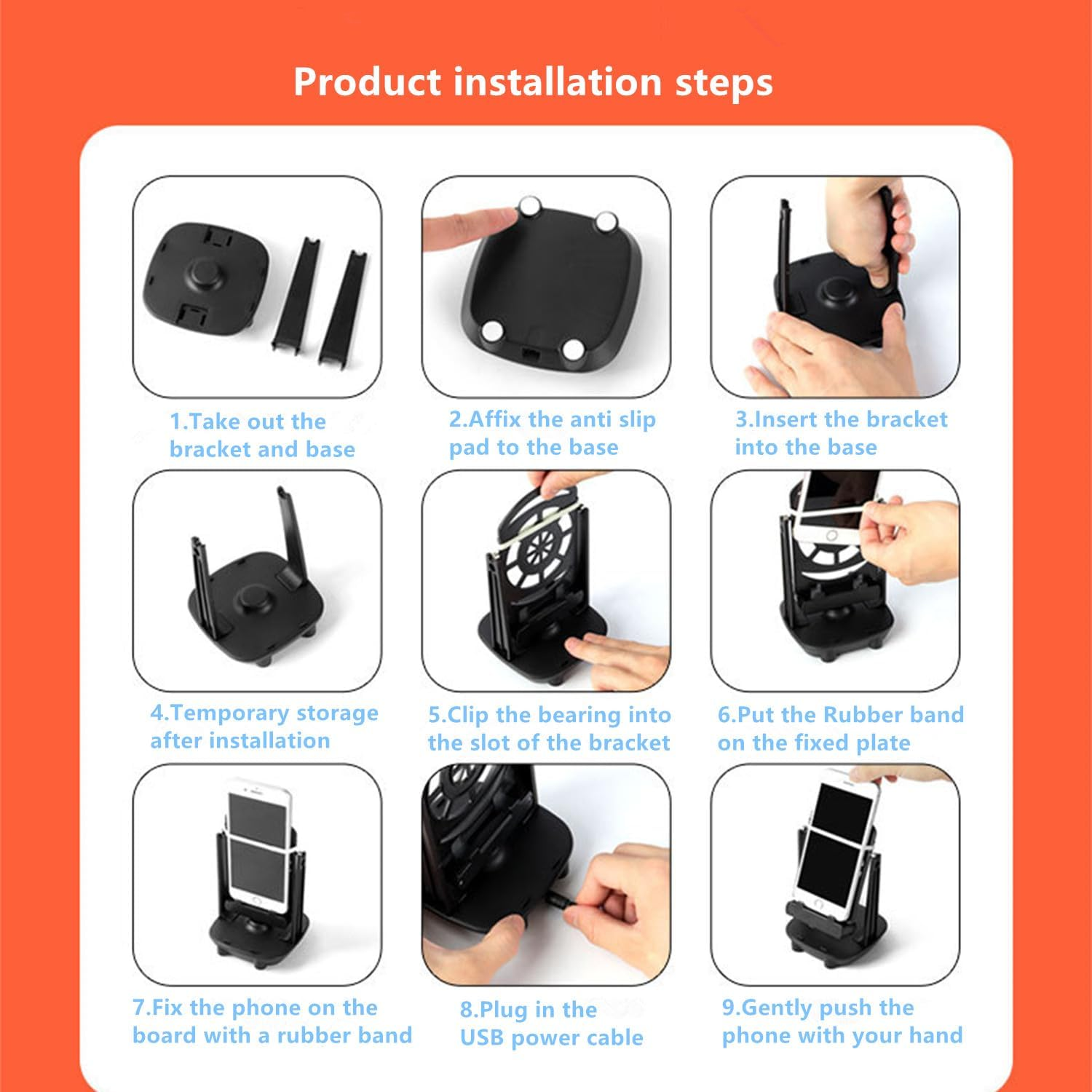 Phone Swing Step Shaking Device Steps Counter Accessories Compatible for Cellphone Pedometer USB Powered and Support 2 Phones under 7.2 Inch &hellip; image number 3