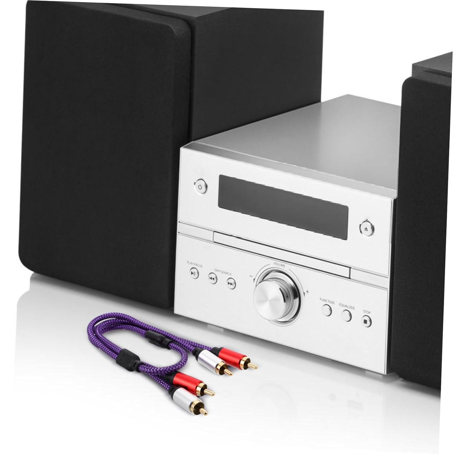 JOINPAYA Audio Cable Stereo Audio Cable Male to Male for Car and Home Use Amplifier Speaker Wire image number 1