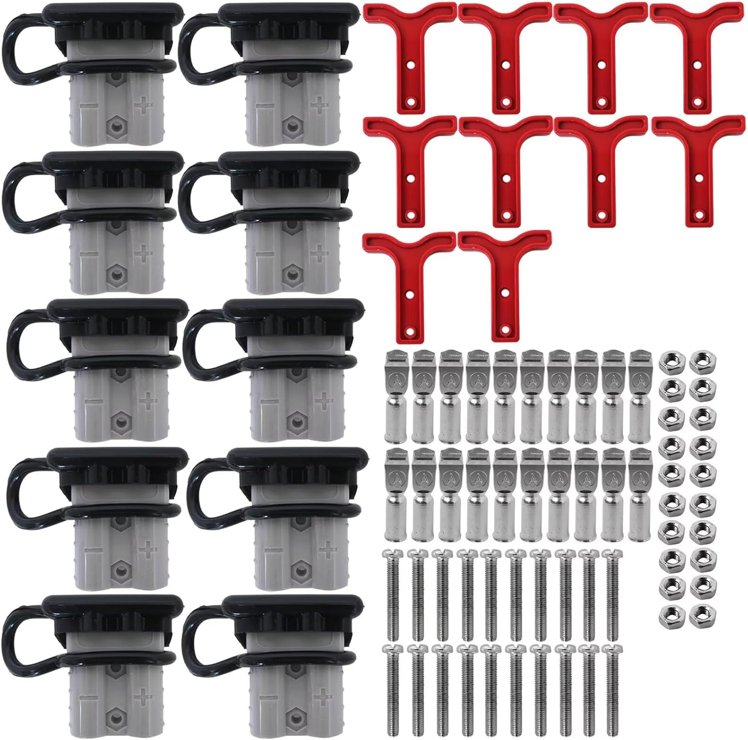 10X for Anderson Style Plug Connectors T Handle Dust Cap Cover 50AMP Battery