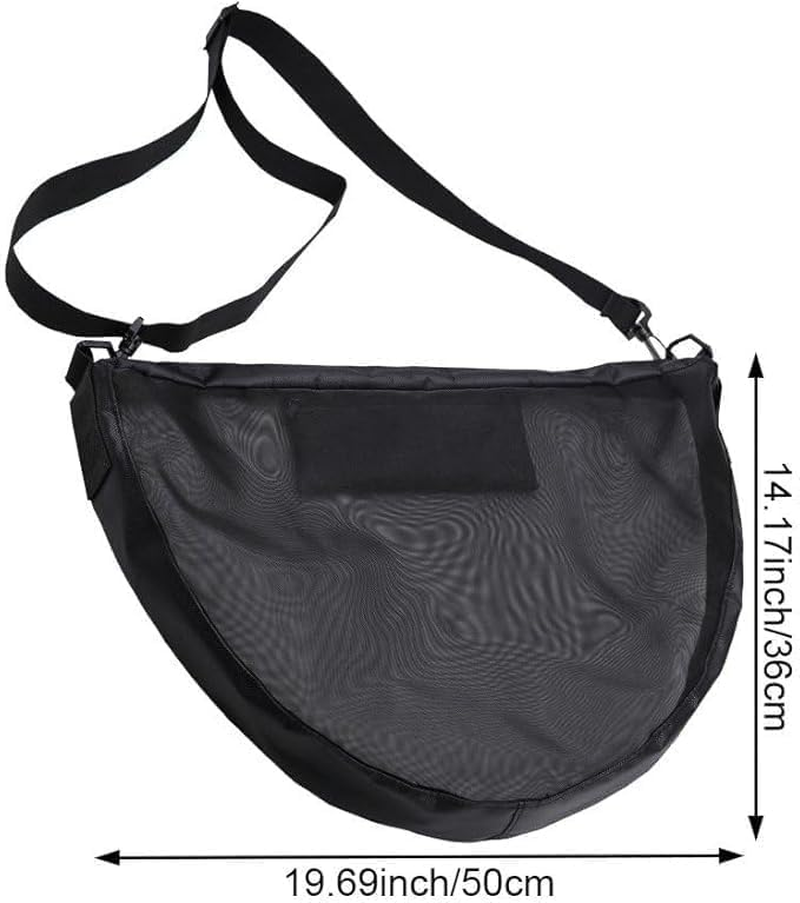 Mesh Basketball Shoulder Bag, 1Pc Single Ball Carrier, Crossbody Sports Bag, Crossbody Single Mesh Shoulder Ball Carrier