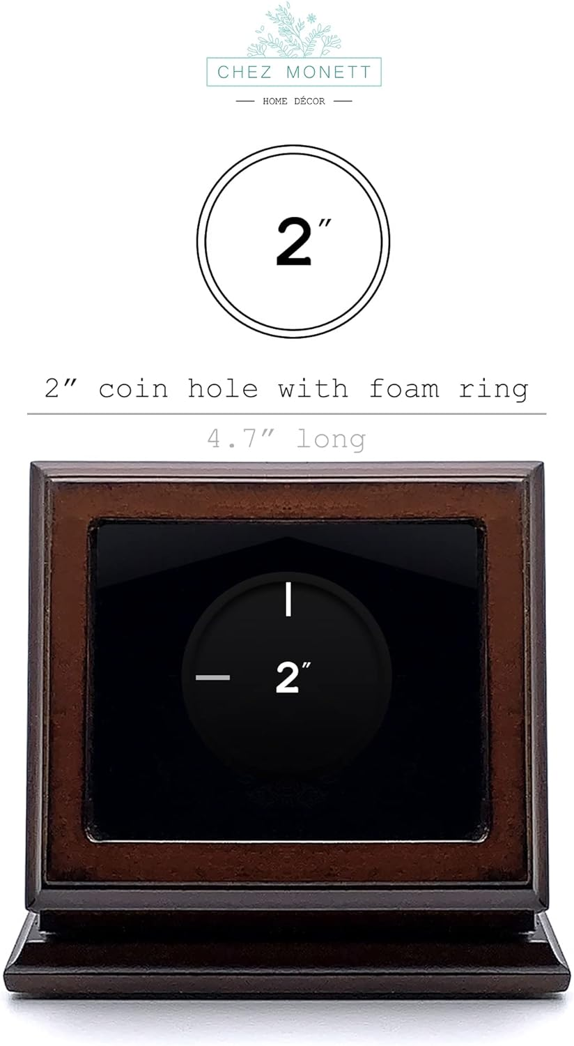 Challenge Coin Display Case 2 Inch 50 - 55 Mm Coin Holder image number 1