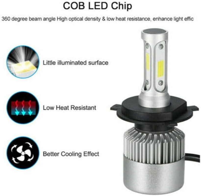 Tootoo H4 9003 2000W 300000Lm Led Headlight Kit Lamp Bulbs Globes High Low Beam Upgrade image number 2