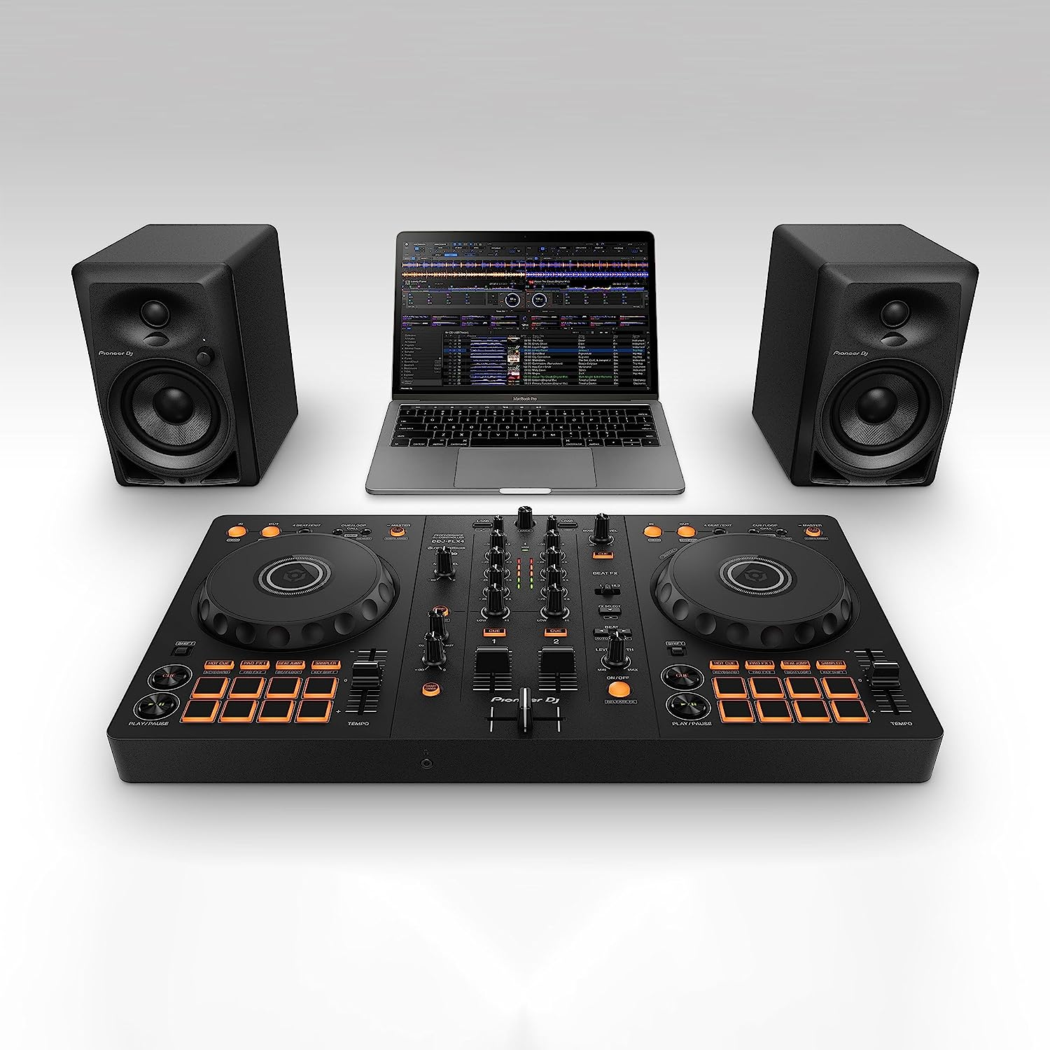 Pioneer DJ DDJ-FLX4 2-Deck Rekordbox and Serato DJ Controller - Graphite image number 1