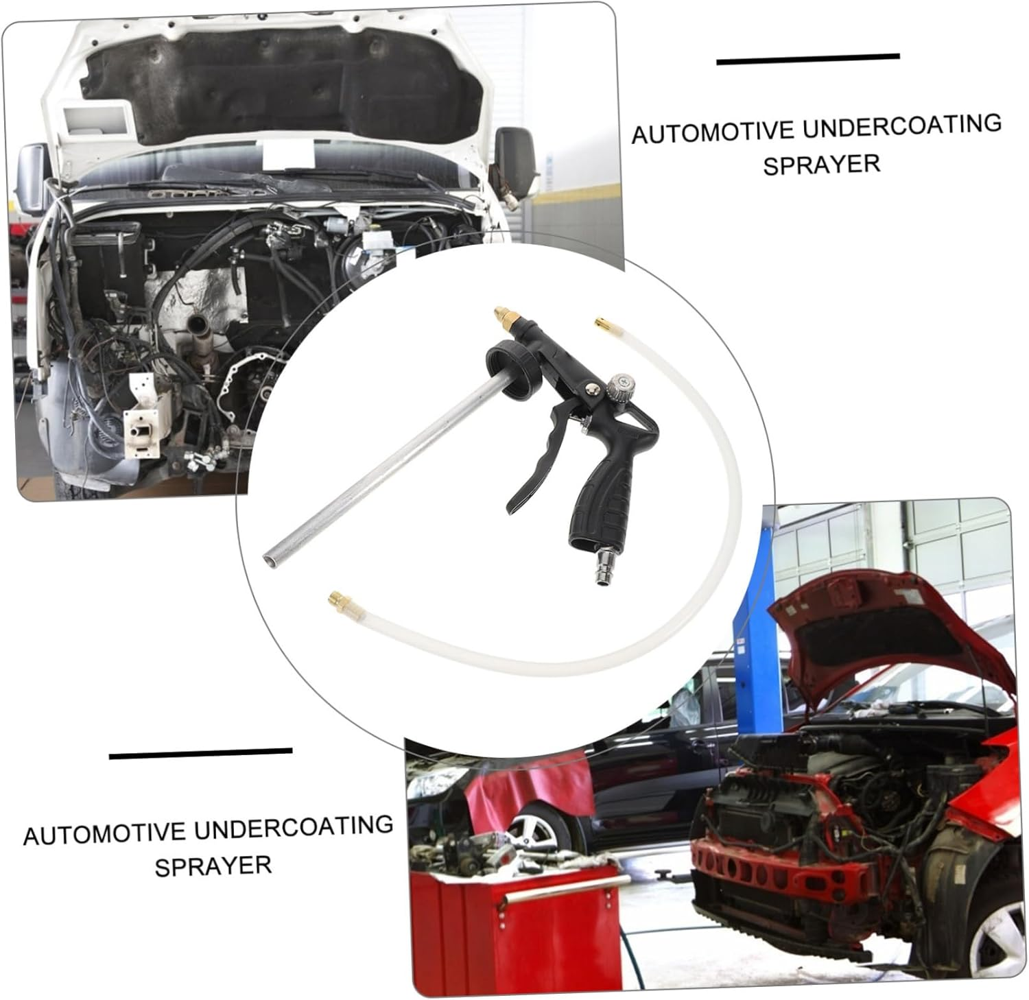 GANAZONO Pneumatic Underbody Sprayer for Car Strong Adhesion Impact Resistant Automotive Undercoating Tool for Quick Bed Liner Application Truck Coating Equipment with Noise Reduction image number 5