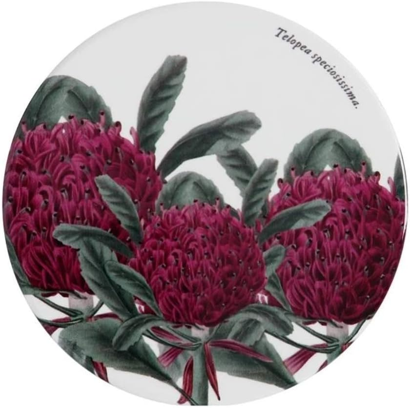 Maxwell & Williams Royal Botanic Gardens Australian Botanics Ceramic round Coaster 9.5Cm Telopea
