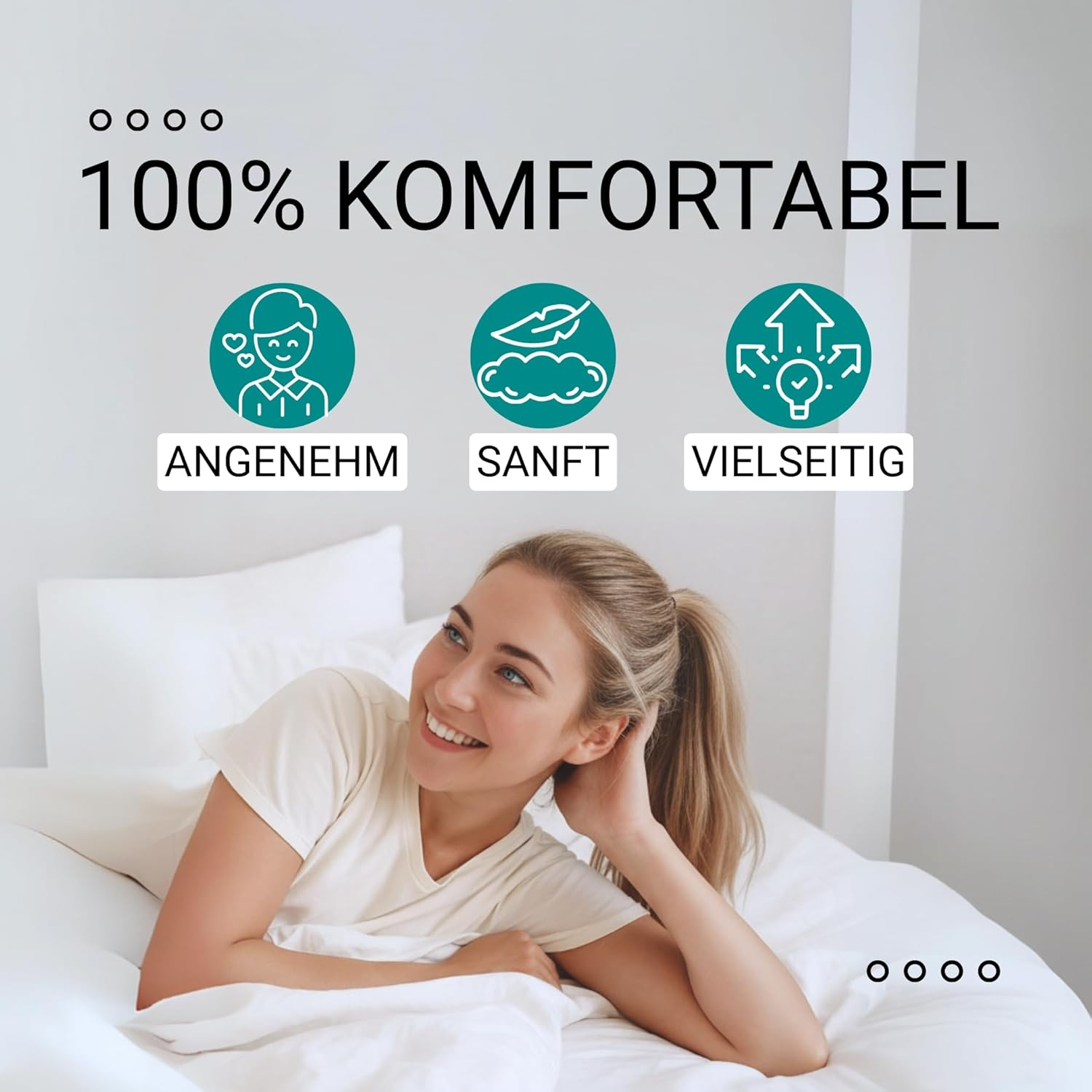 Haarallerliebst Silicone Hair Bobbles (Pack of 9, Salmon Colour, 5 Cm) with Storage Box