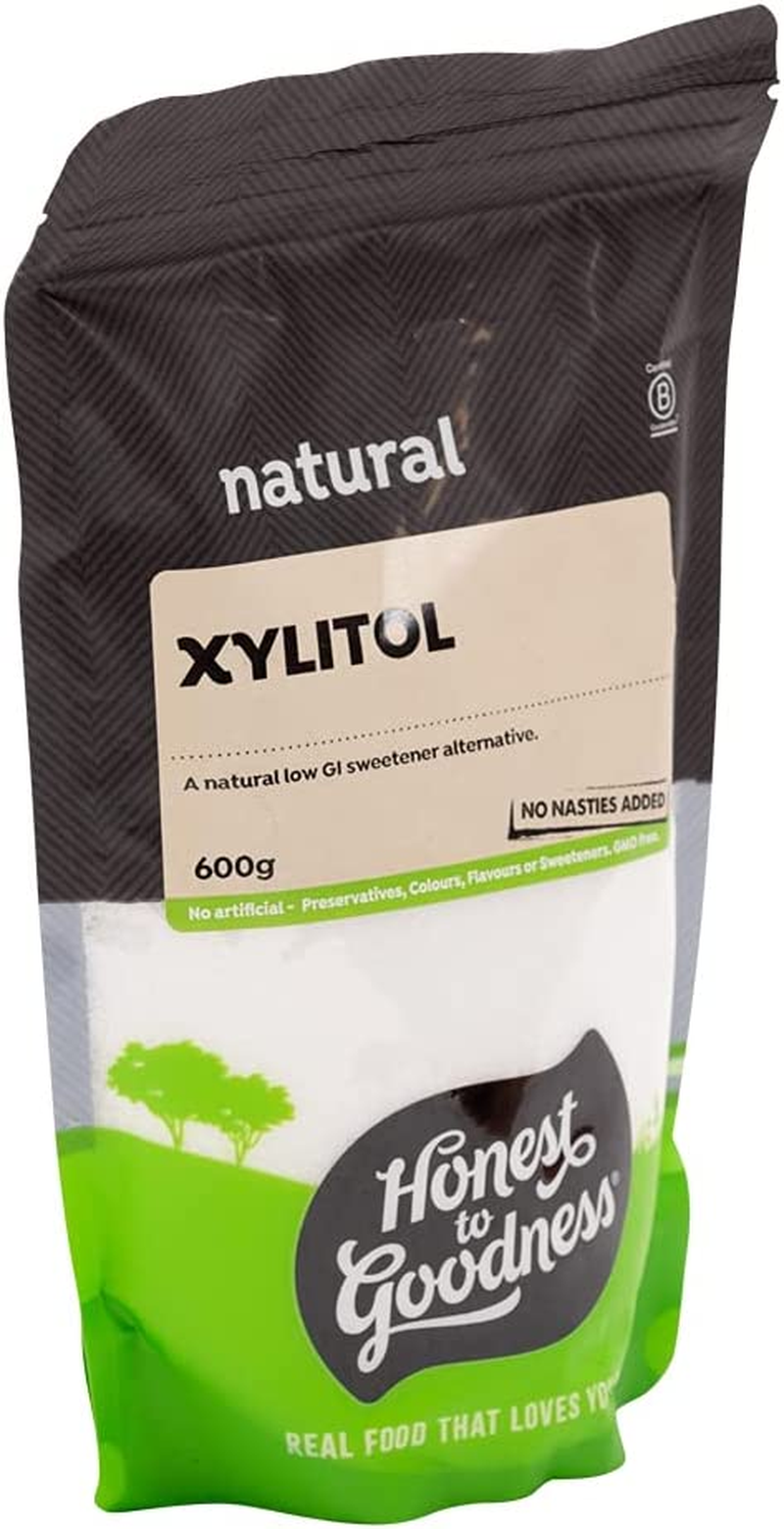 Honest to Goodness Xylitol, 600 G - a Natural Sugar Free Sweetener. 100% Natural, Low Glycemic Index. Substitute for Sugar at a 1:1 Ratio. image number 2
