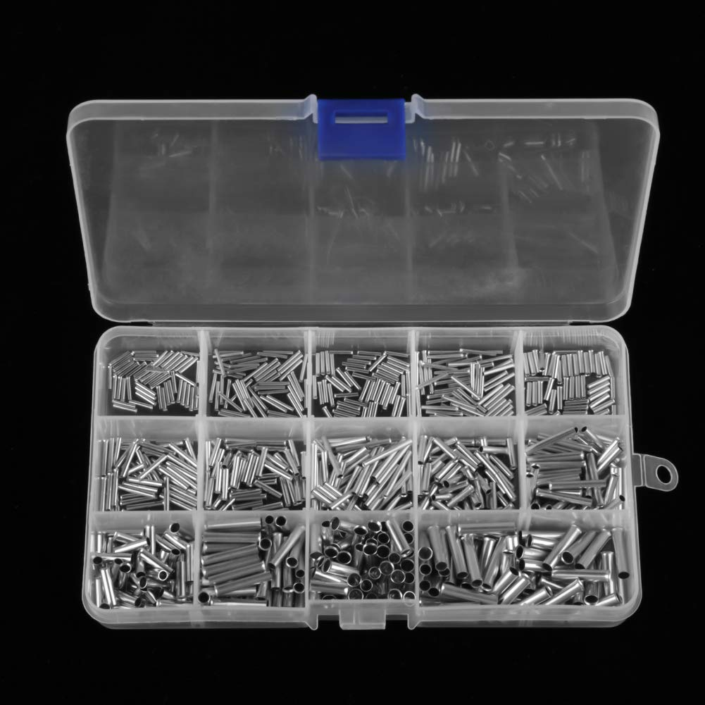 Copper Ferrule Terminals Kit for Electrical Wiring, 10-22 AWG 700PCS Wire Cable Connectors image number 1