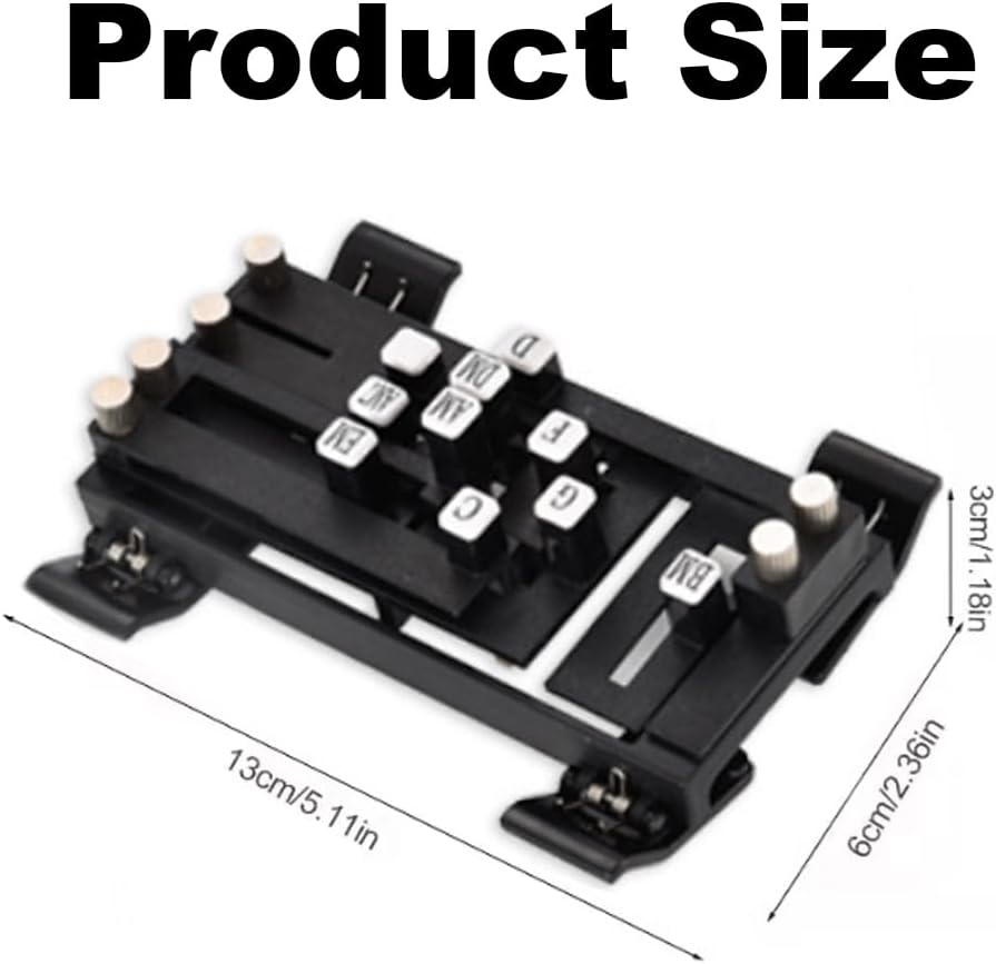 Guitar Aid Chords Buddy Trainer, Guitar Chord Presser,Assisted Para Tool,Guitar Learning Parts with Guitar Chart Presser,Guitar Helper Teaching Practice Tool for Beginner (Black) - Black image number 4