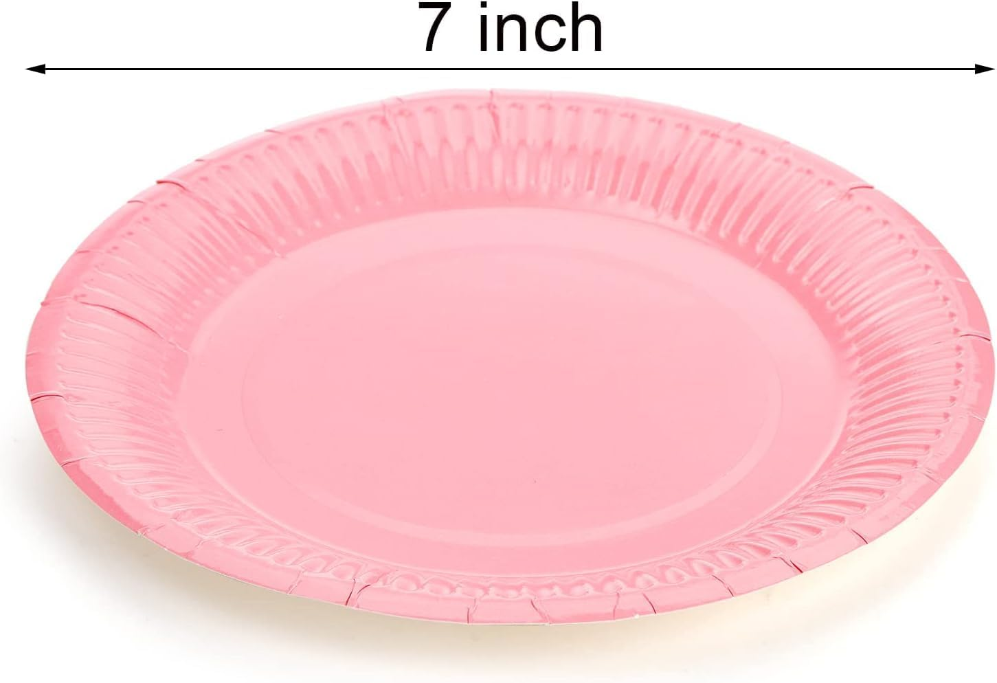 Colorful round Disposable Paper Plates, 50Pcs Colorful Paper Dinner Plate Disposable Party Paper Plates, 7 Inch round DIY Colored Paper Dish for Dessert Plates image number 4