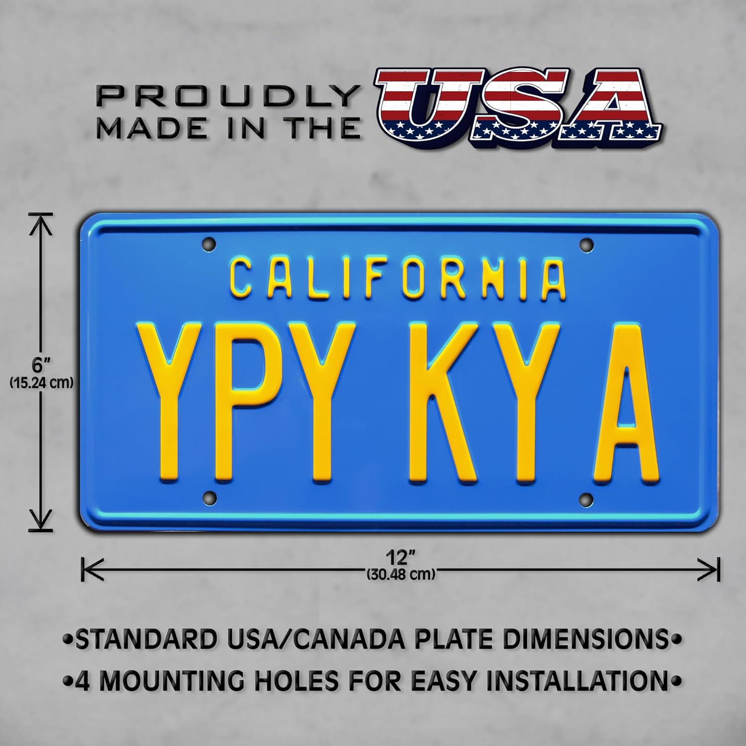 Die Hard | Yippee Ki Yay | Metal Stamped License Plate image number 5