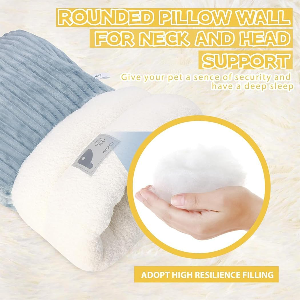 Idopick Cat Sleeping Bag for Indoor Cats Soft Self-Warming Cat Bed Cave Cozy Plush, Fluffy Tunnel Hideaway for Cats up to 6.6 Lbs (3 Kg) Perfect Winter Shelter image number 5